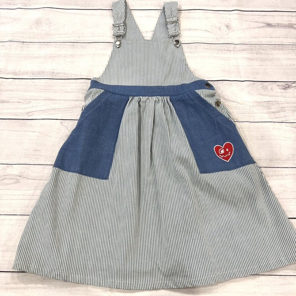 Loud Apparel Denim Striped Jumper